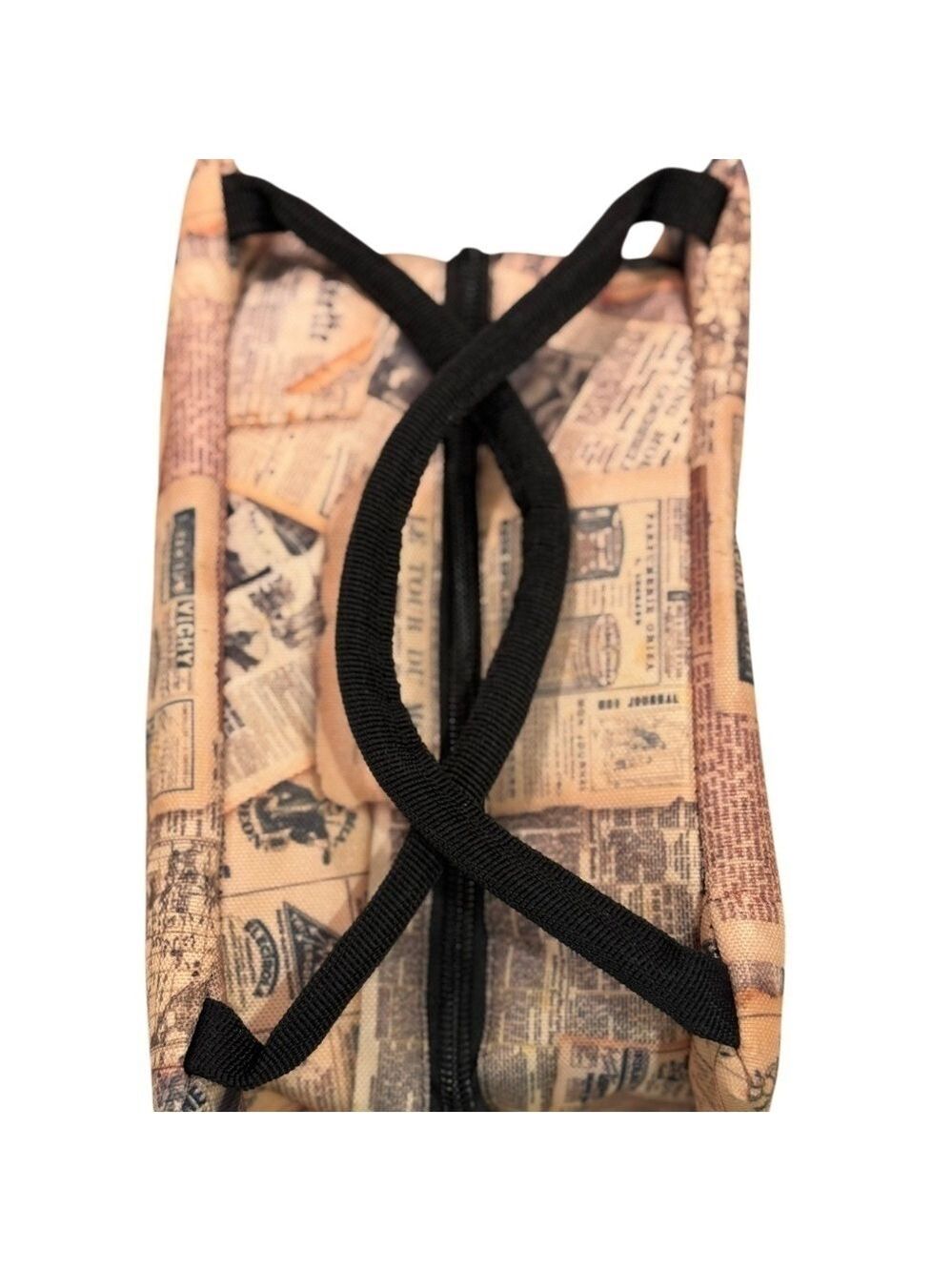 Vintage Newspaper Print Insulated Cooler Bag Unisex - Picture 4 of 6